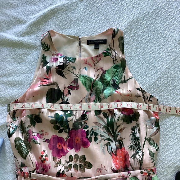 💖⭐️Host Pick⭐️💖Banana Republic Pink Botanical Print Maxi Dress Size 2 - Picture 5 of 8